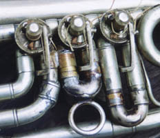 Brass Parts on a Silver Cornet